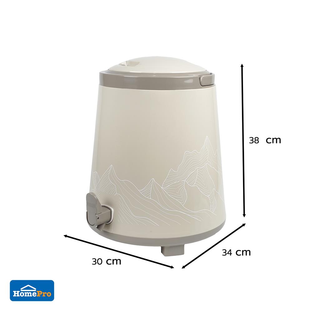 ถังน้ำดื่ม มีก๊อก SPRING COOL MATE CIRCULAR 14 ลิตร สีโทป