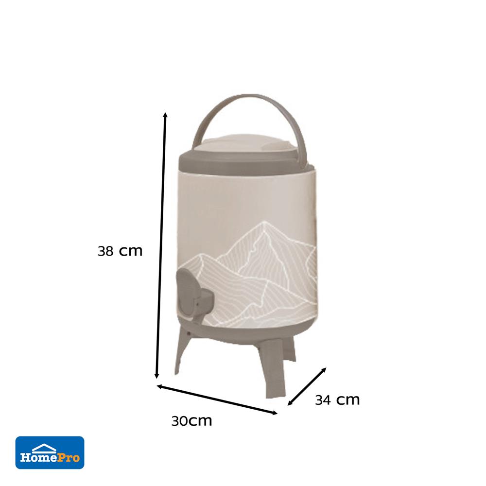 ถังน้ำดื่ม มีก๊อก SPRING COOL MATE CIRCULAR 14 ลิตร สีโทป