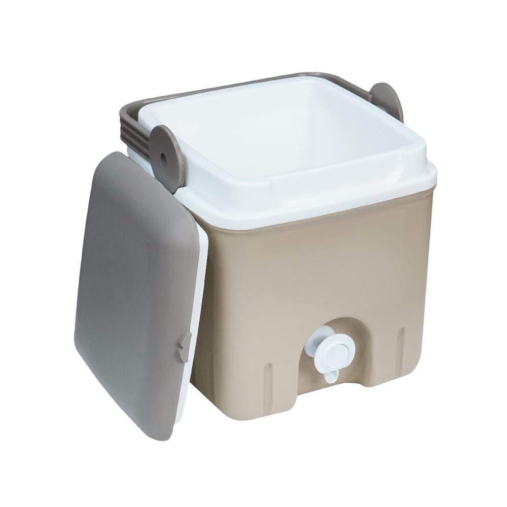 กระติกน้ำแข็งมีก๊อก SPRING CIRCULAR 4 ลิตร สีโทป