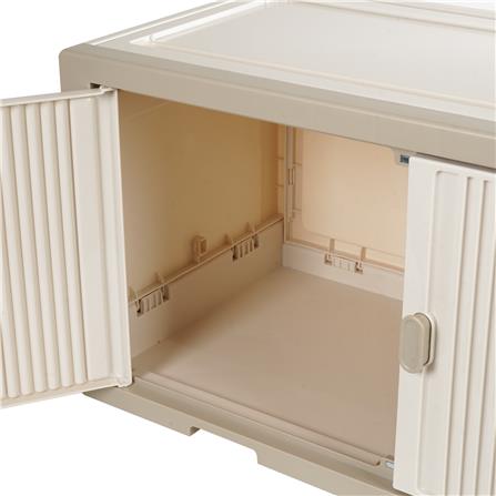 กล่องบานเปิด STACKO SORA 64X32X32.5 ซม. สีเบจ_5