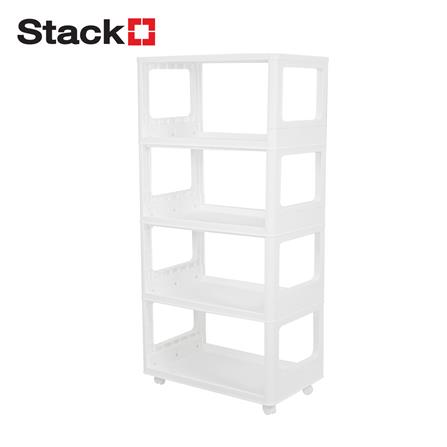 ชั้นวางของพับได้ 4 ชั้น STACKO GENNA 64X40X130 ซม. สีขาว_0