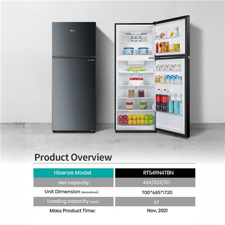 ตู้เย็น 2 ประตู HISENSE RT549N4TBN 15 คิว สีดำ_7