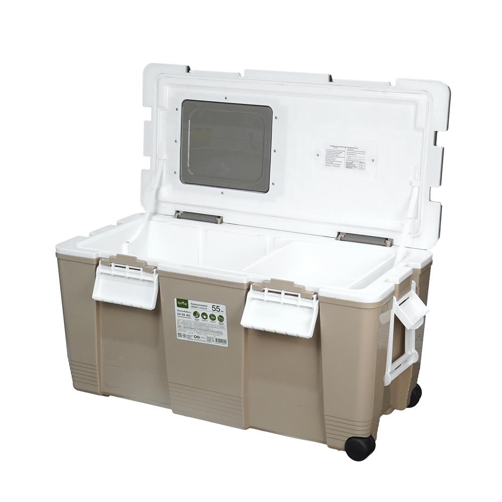 ถังแช่อเนกประสงค์ SPRING CIRCULAR 55 ลิตร สีโทป