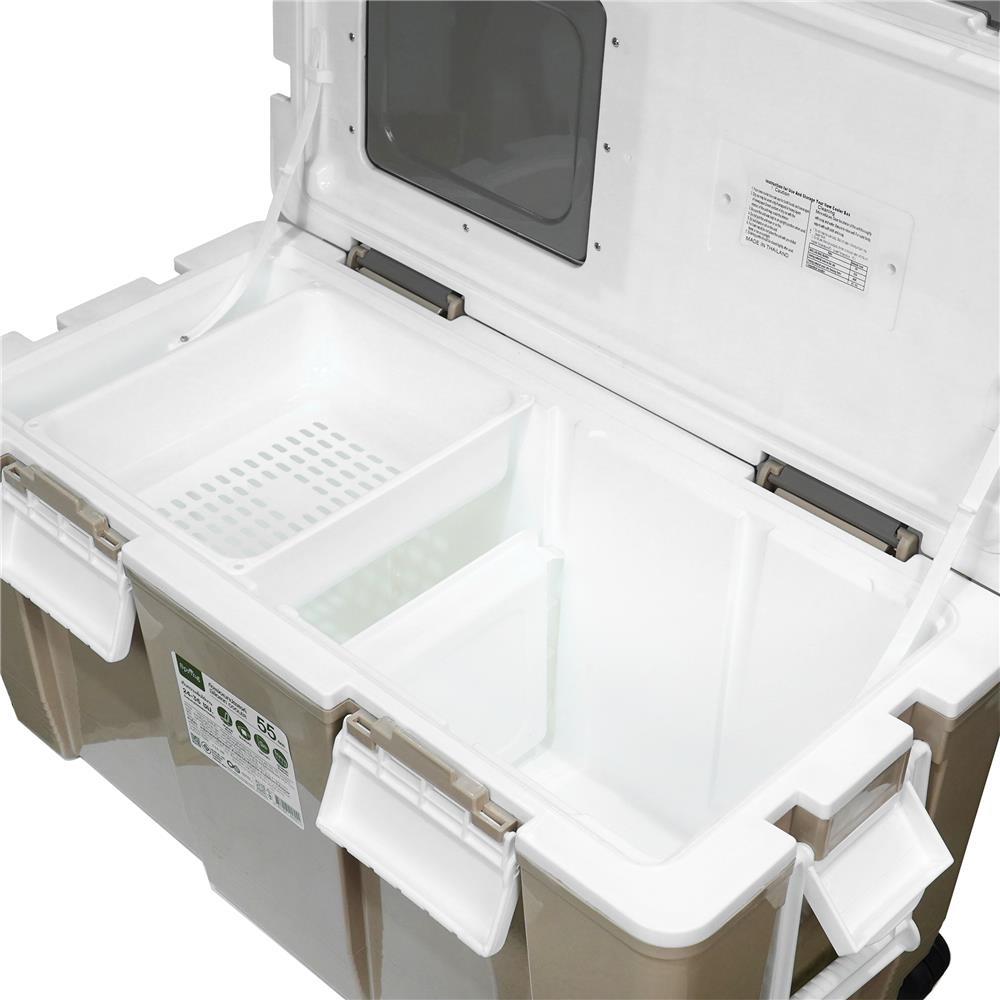 ถังแช่อเนกประสงค์ SPRING CIRCULAR 55 ลิตร สีโทป