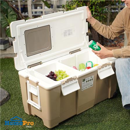 ถังแช่อเนกประสงค์ SPRING CIRCULAR 55 ลิตร สีโทป_8