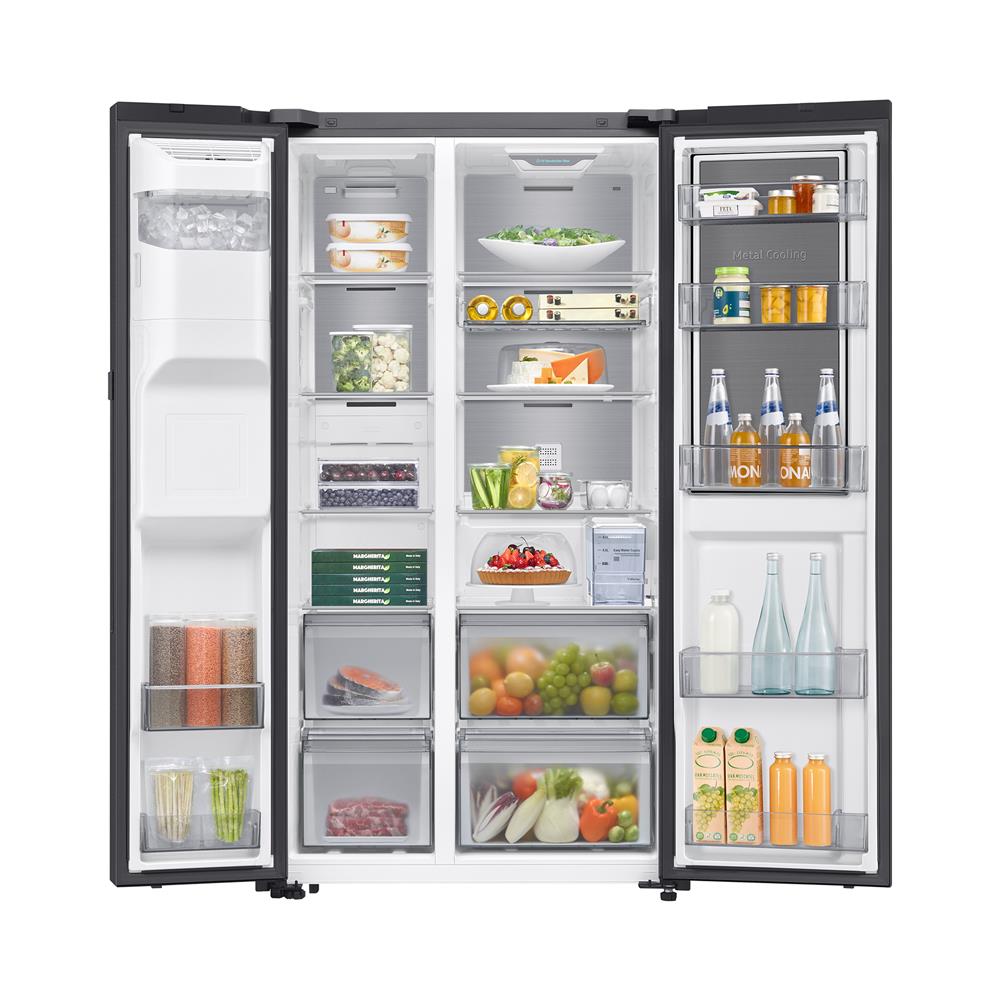 ตู้เย็น SIDE BY SIDE SAMSUNG RS80F65G1FST 22.1 คิว สีดำ