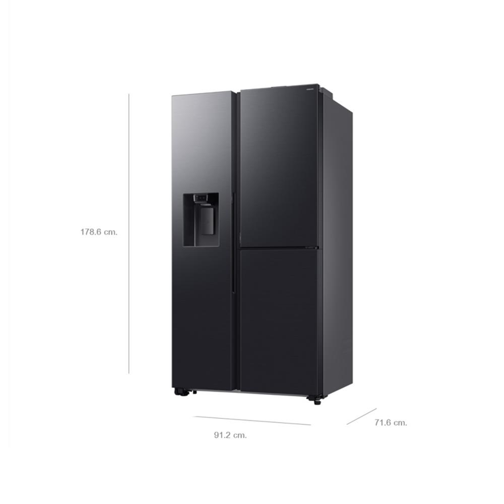 ตู้เย็น SIDE BY SIDE SAMSUNG RS80F65G1FST 22.1 คิว สีดำ