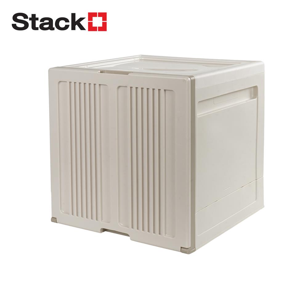 กล่องบานเปิด STACKO SORA 32X32X32.5 ซม. สีเบจ_0