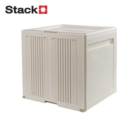 กล่องบานเปิด STACKO SORA 32X32X32.5 ซม. สีเบจ_1
