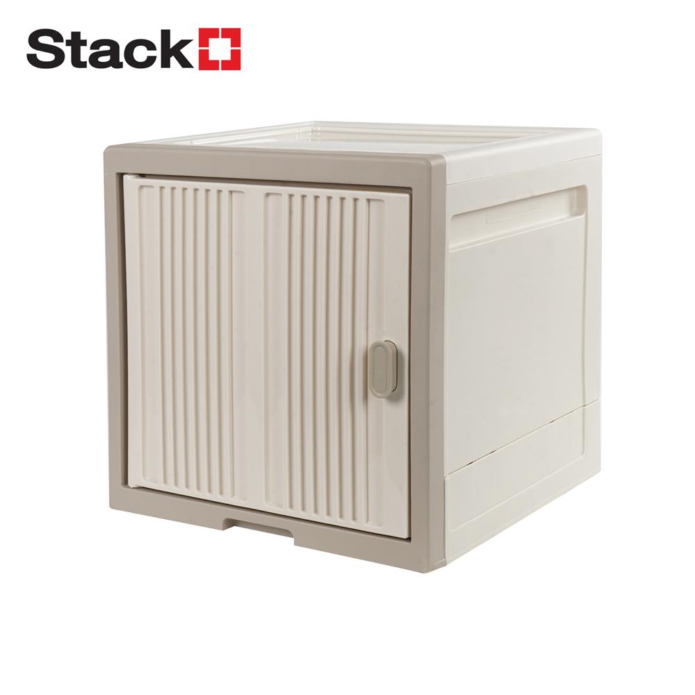 กล่องบานเปิดข้าง STACKO SORA 32X32X32.5 ซม. สีเบจ_1