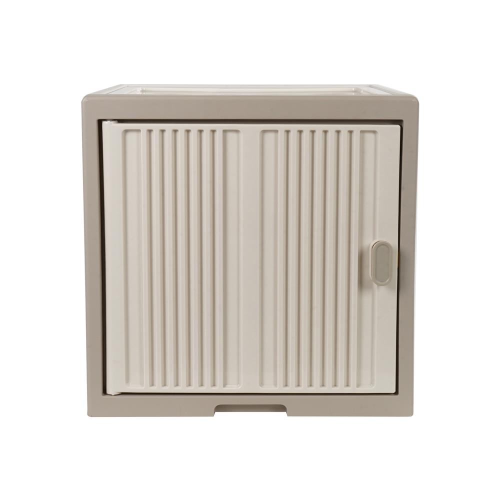 กล่องบานเปิดข้าง STACKO SORA 32X32X32.5 ซม. สีเบจ