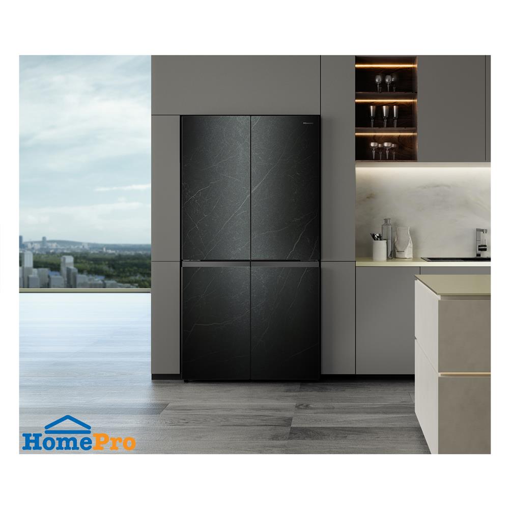 ตู้เย็น MULTI DOOR HISENSE RQ758N4TWU 21.6 คิว สีดำหิน