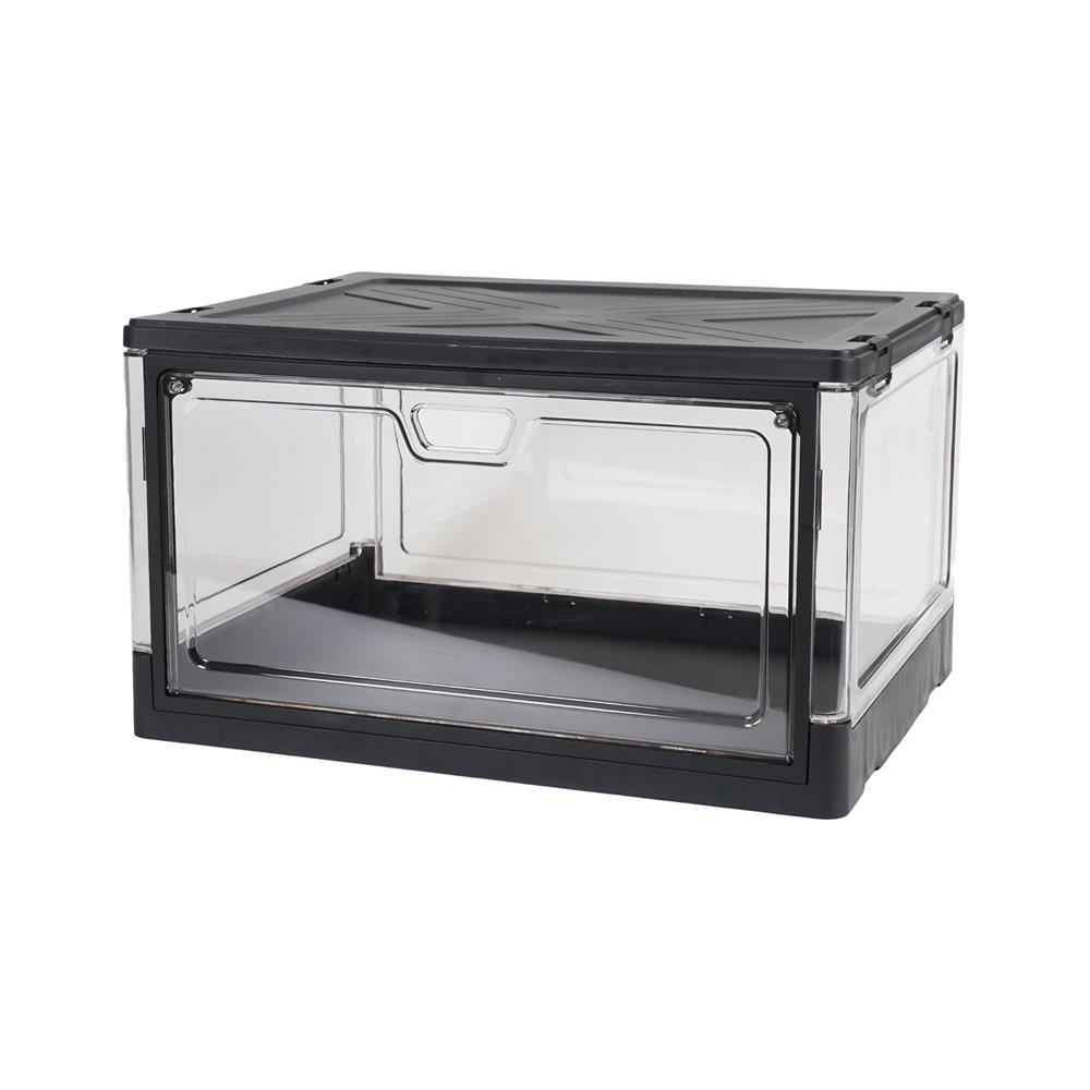 กล่องรองเท้า STACKO LITE 38X28X22 ซม. สีดำ/ใส_1