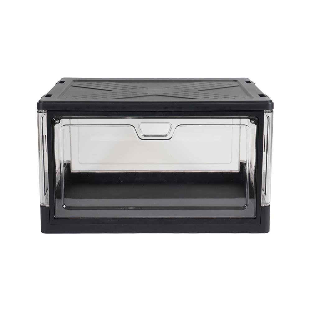 กล่องรองเท้า STACKO LITE 38X28X22 ซม. สีดำ/ใส