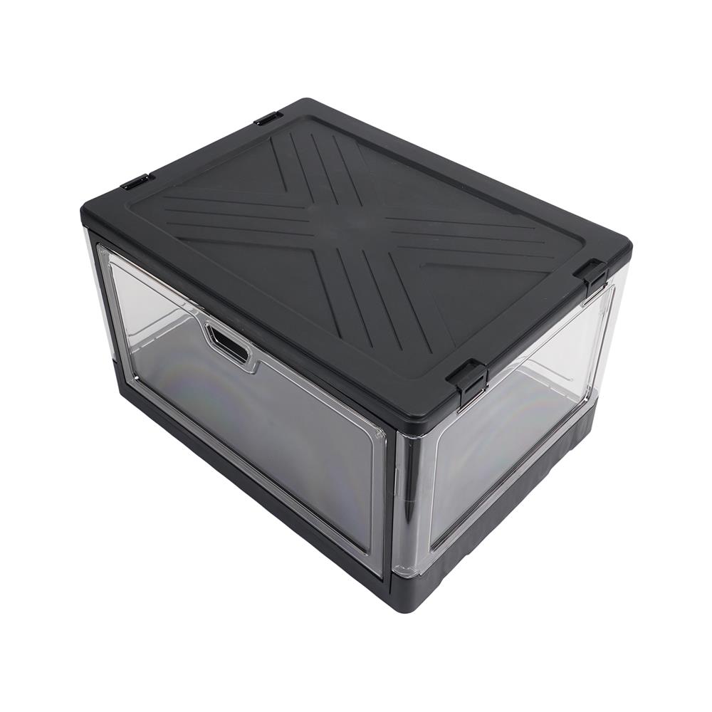 กล่องรองเท้า STACKO LITE 38X28X22 ซม. สีดำ/ใส