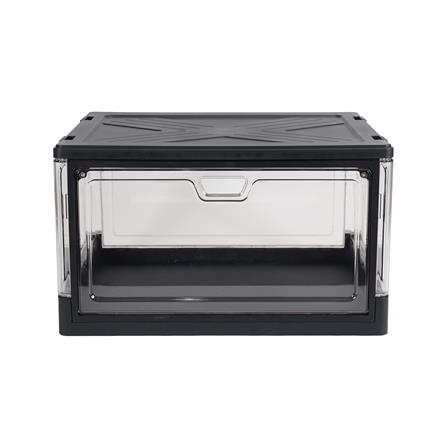 กล่องรองเท้า STACKO LITE 38X28X22 ซม. สีดำ/ใส_2