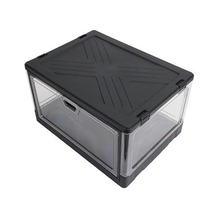 กล่องรองเท้า STACKO LITE 38X28X22 ซม. สีดำ/ใส_4