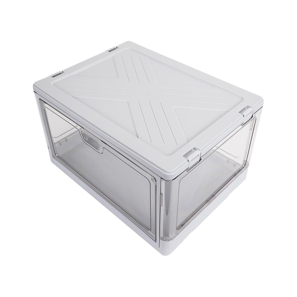 กล่องรองเท้า STACKO LITE 38X28X22 ซม. สีเทา/ใส