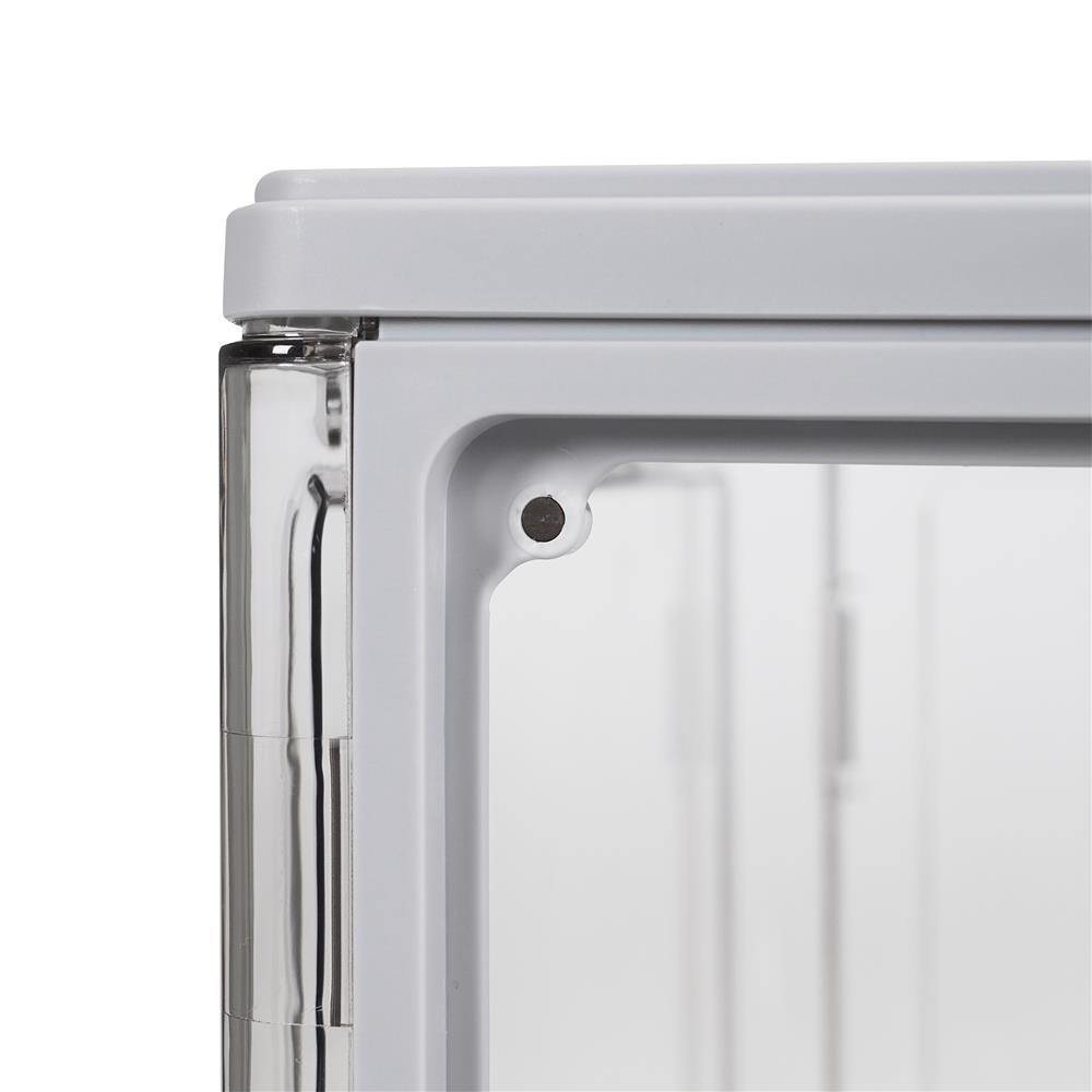 กล่องรองเท้า STACKO LITE 38X28X22 ซม. สีเทา/ใส