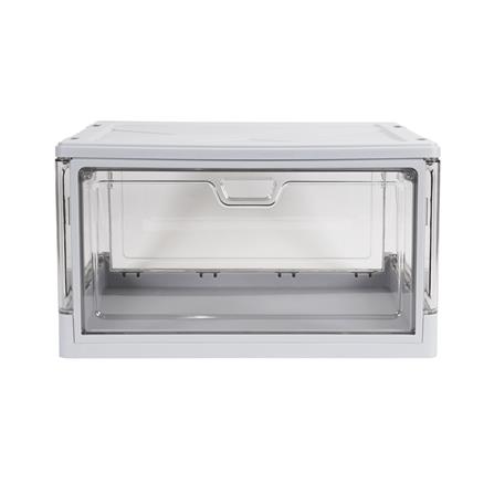 กล่องรองเท้า STACKO LITE 38X28X22 ซม. สีเทา/ใส_2