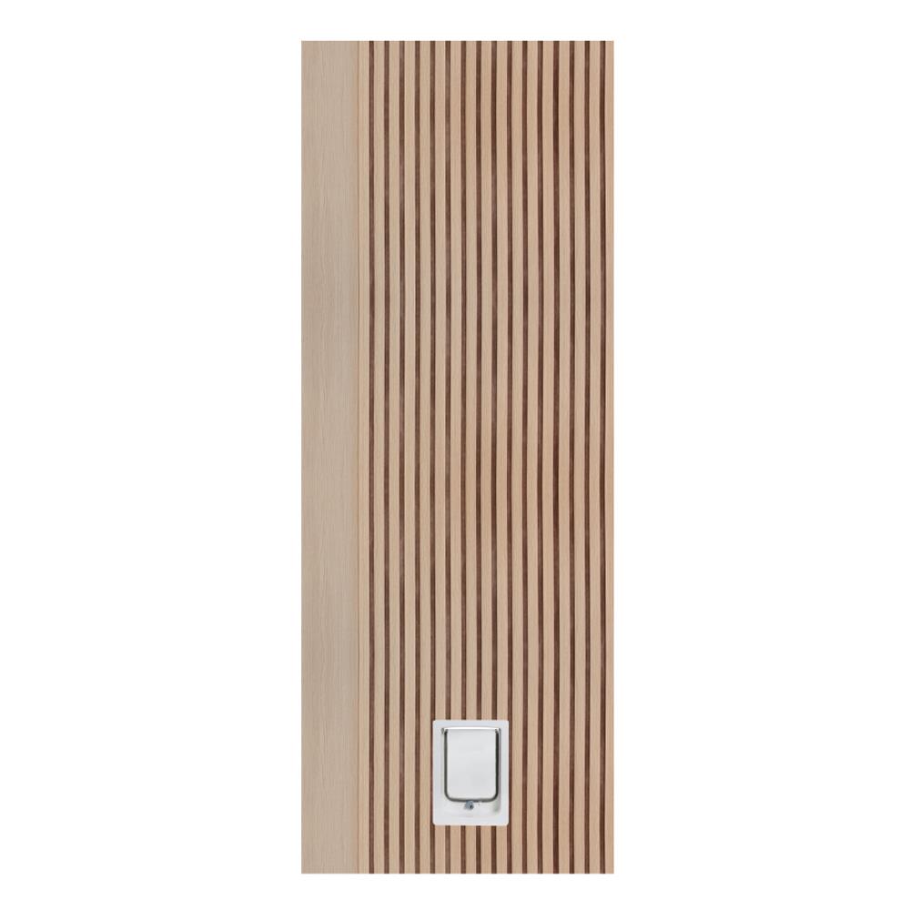 ประตูสัตว์เลี้ยงโพลีสไตรีน ไม่เจาะลูกบิด LINEDEKOR VERTICAL SIZE S 70x200 ซม. สีบีช