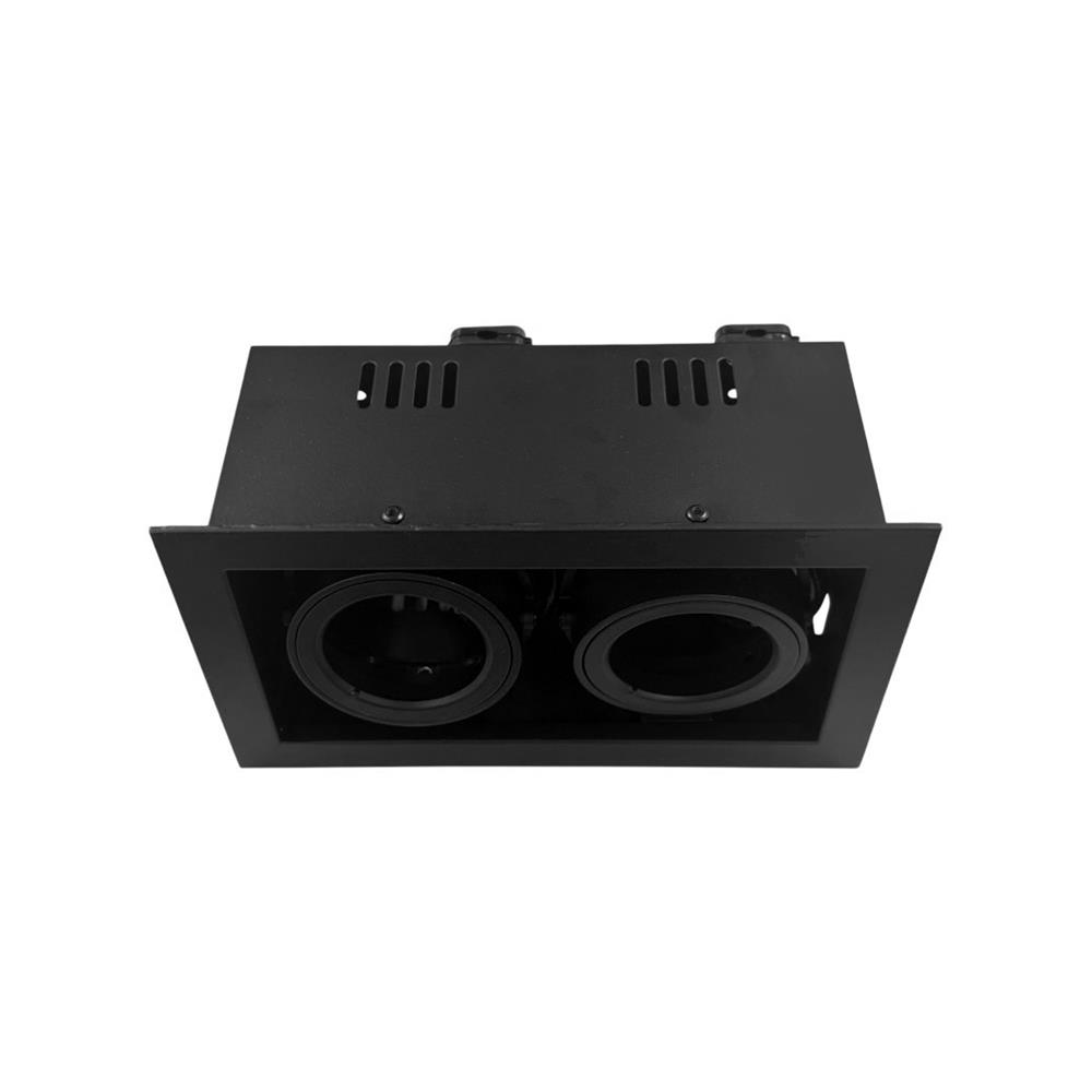 ดาวน์ไลท์ L&E HG 24-05011 7 นิ้ว สีดำ เหลี่ยม