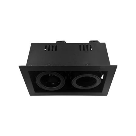 ดาวน์ไลท์ L&E HG 24-05011 7 นิ้ว สีดำ เหลี่ยม_1