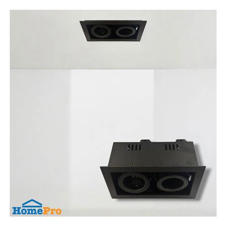 ดาวน์ไลท์ L&E HG 24-05011 7 นิ้ว สีดำ เหลี่ยม_3