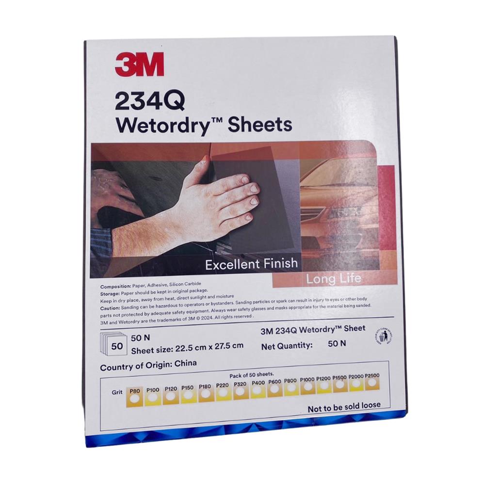 กระดาษทรายน้ำ 3M 234Q เบอร์ 600 9x11 นิ้ว