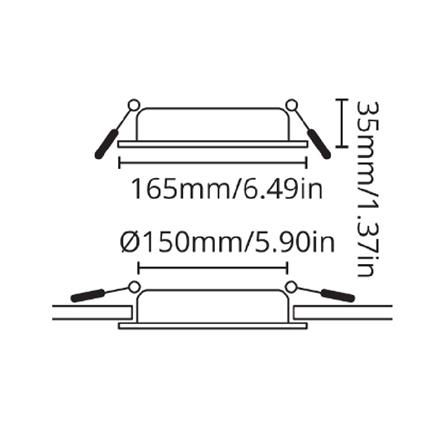 ดาวน์ไลท์ LED WIZ 5.9 นิ้ว 14 วัตต์ RGB สีขาว_7