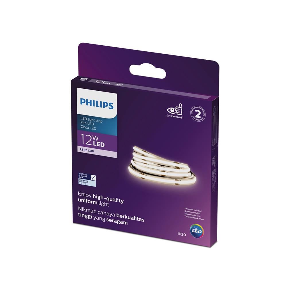 ไฟเส้น LED PHILIPS LS161 COB 24V DC 12 วัตต์ 5 เมตร COOL WHITE
