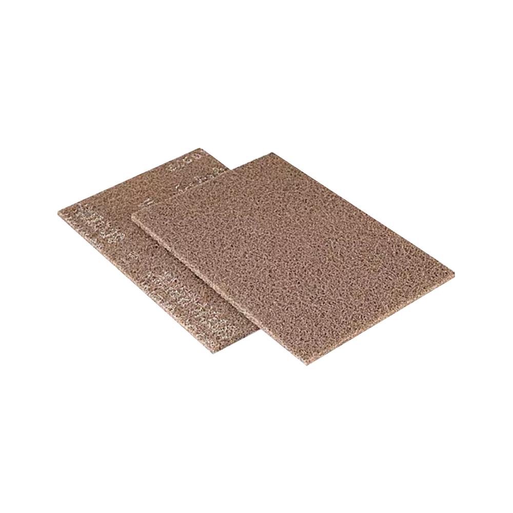 แผ่นใยขัด SCOTCH-BRITE 3M 7440 3M 6x9 นิ้ว สีน้ำตาล