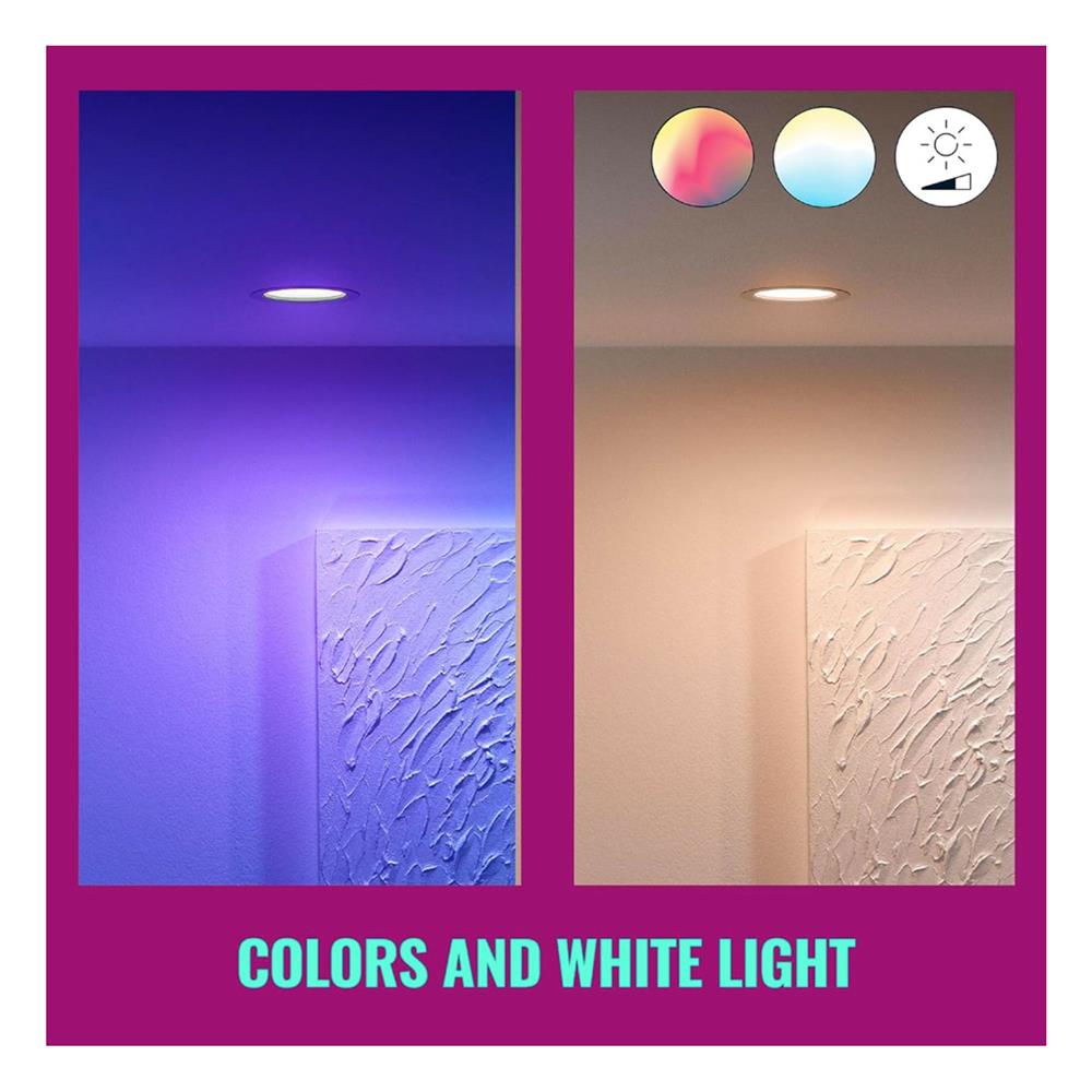 ดาวน์ไลท์ LED WIZ 4.92 นิ้ว 11 วัตต์ RGB สีขาว