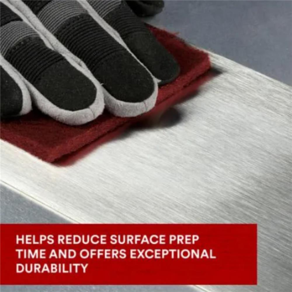 แผ่นใยขัด SCOTCH-BRITE 3M 7447 6x9 นิ้ว สีแดง