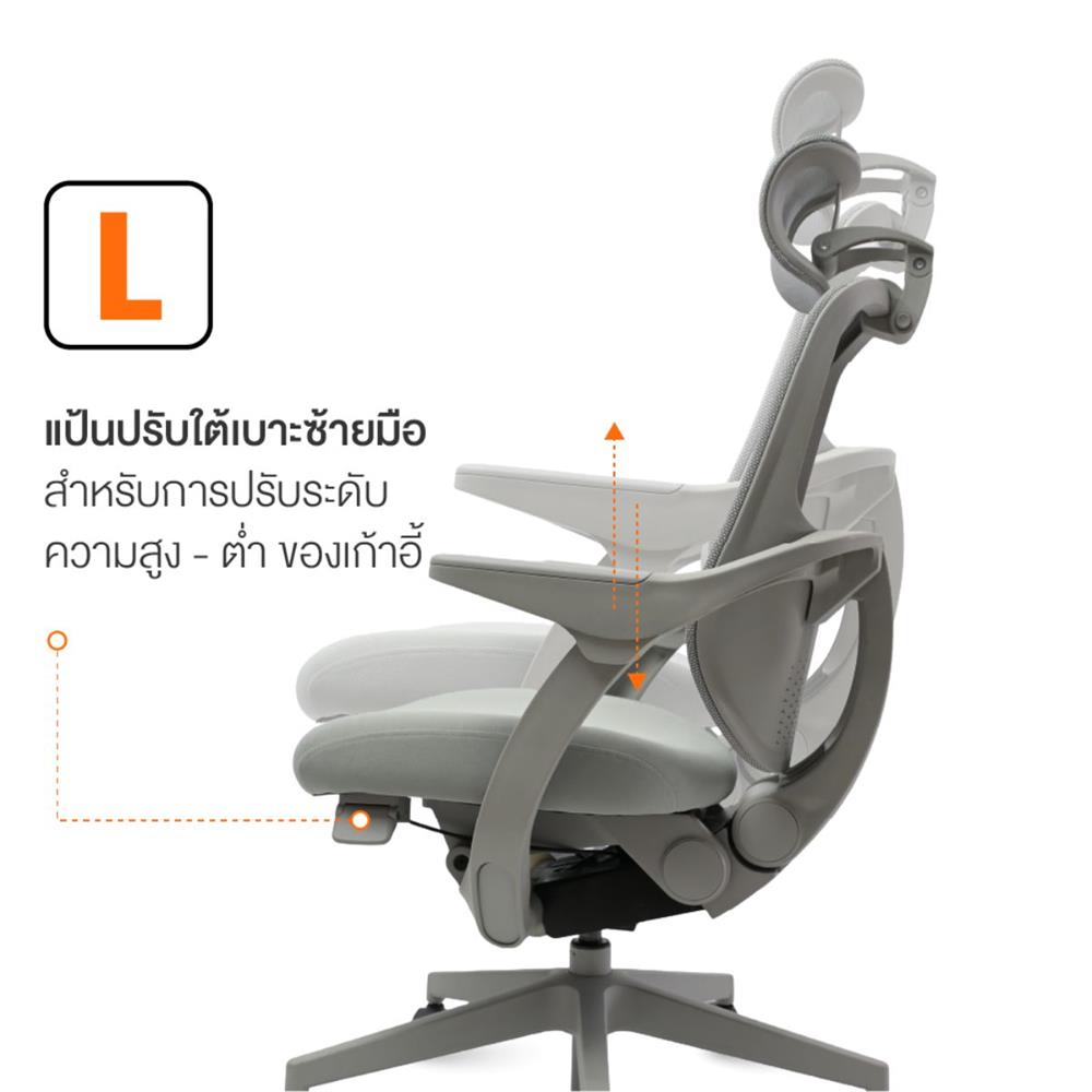 เก้าอี้สุขภาพ ERGOTREND ERGOMATIC PLUS สีเทา