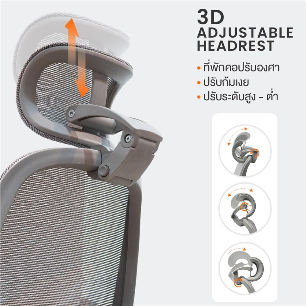 เก้าอี้สุขภาพ ERGOTREND ERGOMATIC PLUS สีเทา