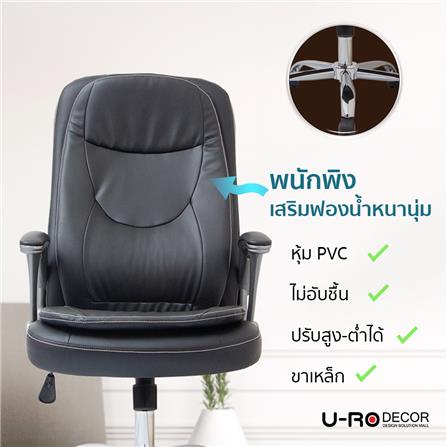 เก้าอี้สำนักงาน U-RODECOR AHEAD สีดำ_9