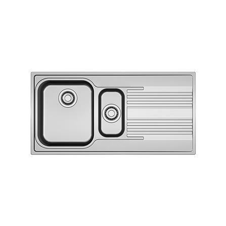 ซิงค์ฝัง 2 หลุม 1 ที่พัก FRANKE SRX 651 RHD 100 ซม. สีเงิน_0