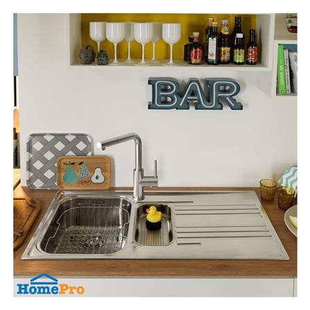 ซิงค์ฝัง 2 หลุม 1 ที่พัก FRANKE SRX 651 RHD 100 ซม. สีเงิน_1