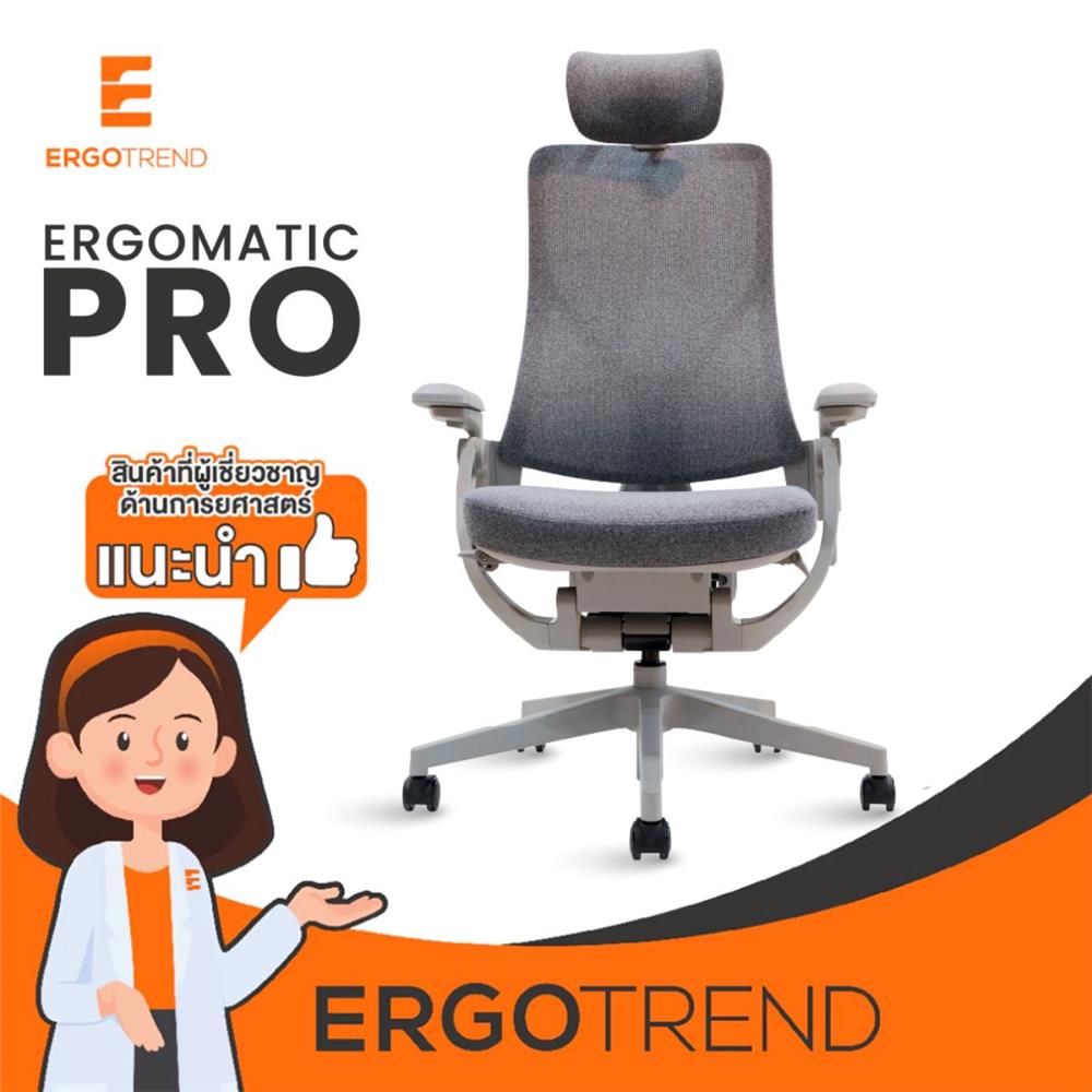 เก้าอี้สุขภาพ ERGOTREND ERGOMATIC PRO สีเทา