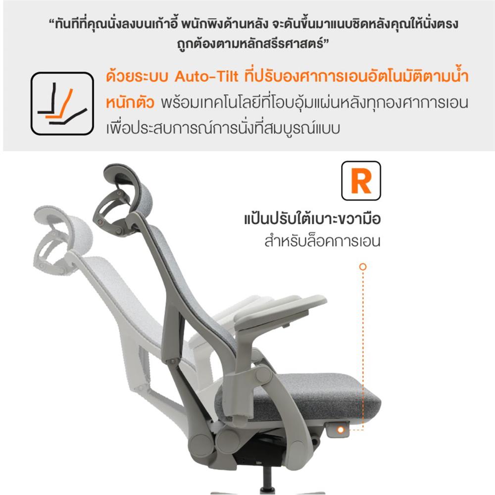 เก้าอี้สุขภาพ ERGOTREND ERGOMATIC PRO สีเทา