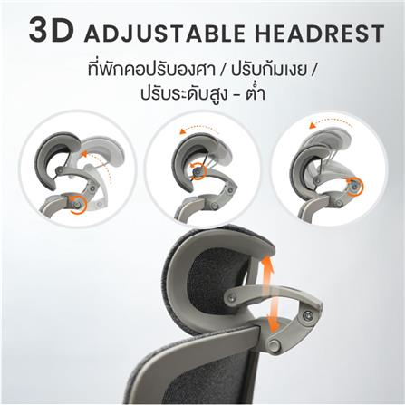 เก้าอี้สุขภาพ ERGOTREND ERGOMATIC PRO สีเทา_9