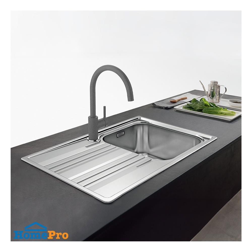 ซิงค์ฝัง 1 หลุม 1 ที่พัก FRANKE SRX 611-86 LB RHD สีเงิน