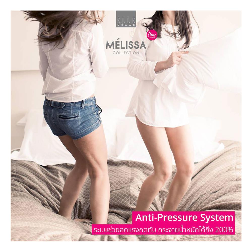 แผ่นรองนอน 6 ฟุต ELLE DECOR MACARONS