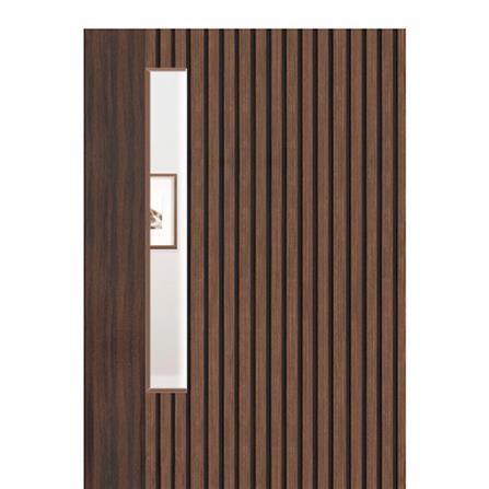 ประตูภายในโพลีสไตรีน ไม่เจาะลูกบิด LINEDEKOR ONE EIGHT 80x200 ซม. สีโรสวู้ด_1