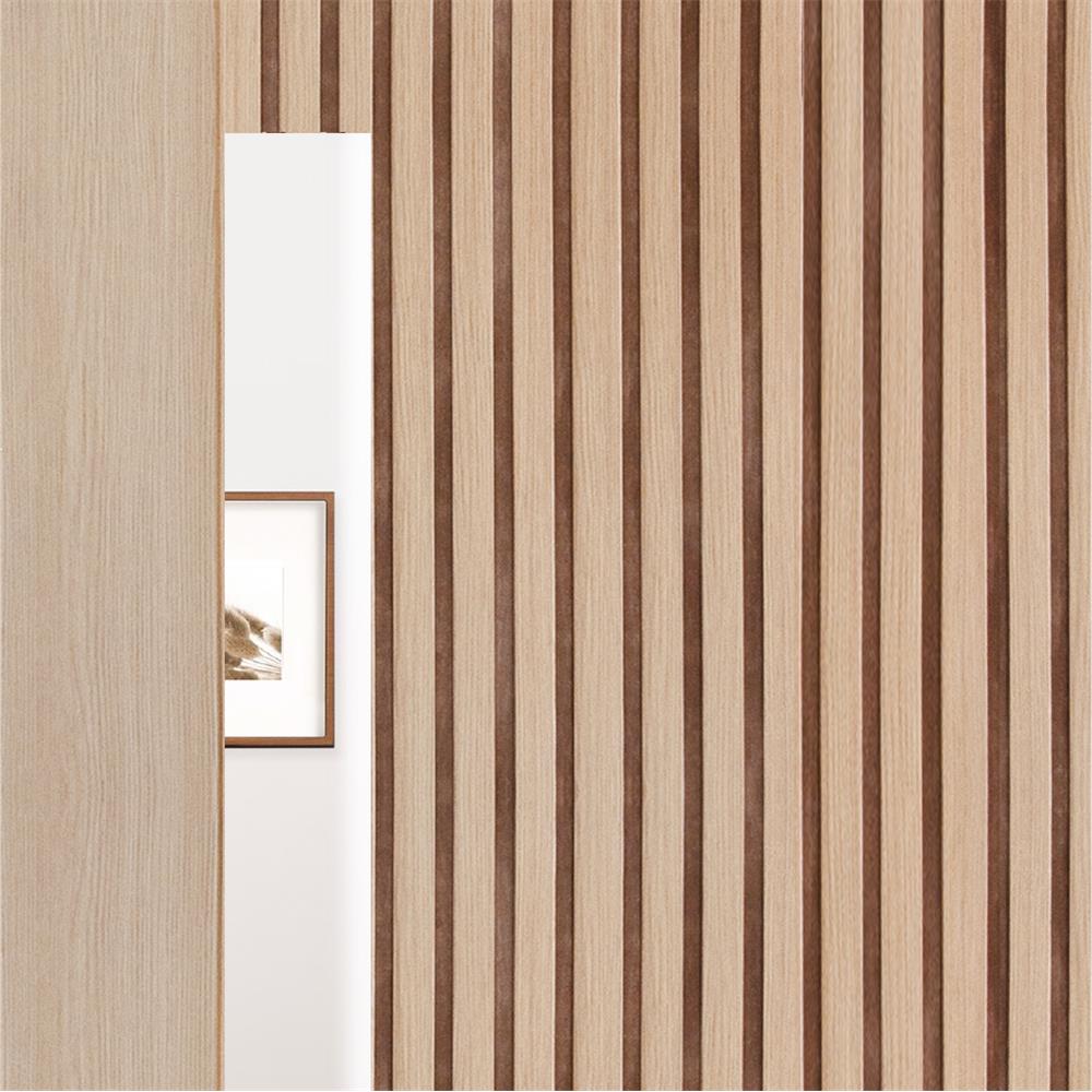 ประตูภายในโพลีสไตรีน ไม่เจาะลูกบิด LINEDEKOR ONE EIGHT 70x200 ซม. สีบีช