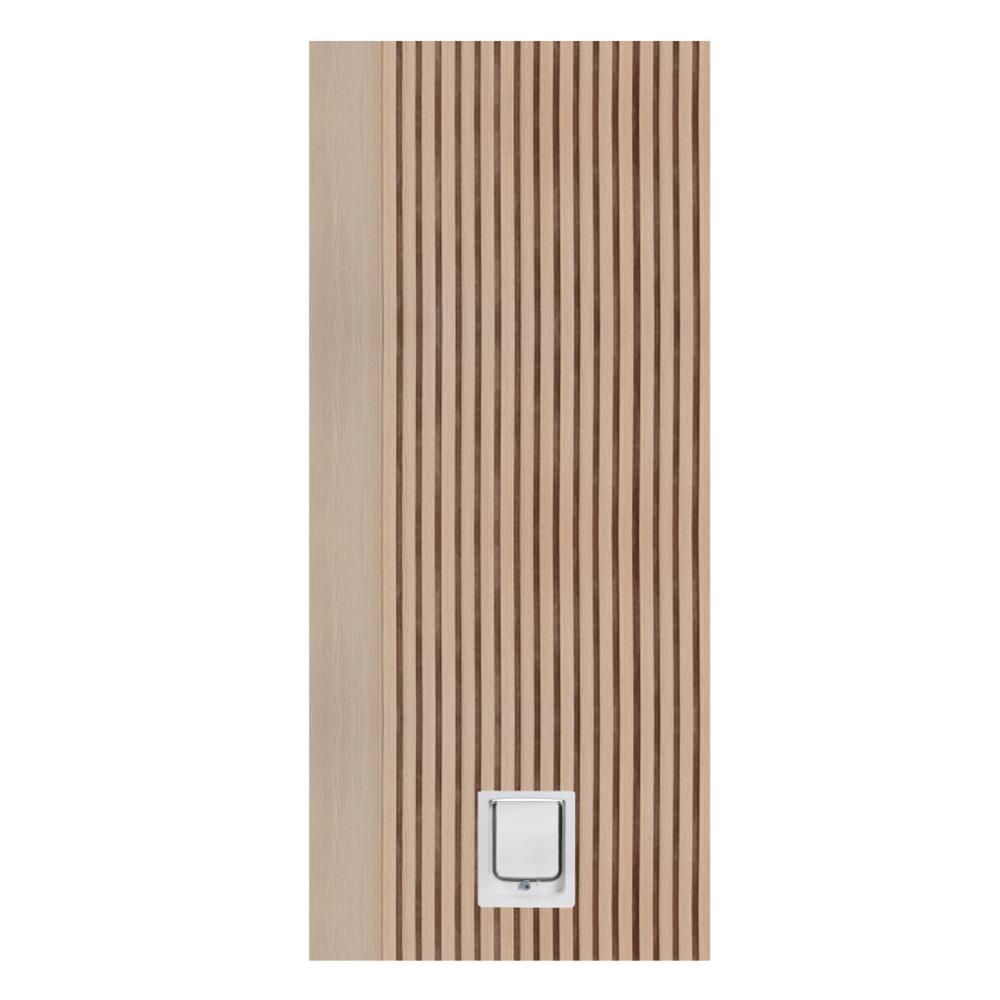 ประตูสัตว์เลี้ยงโพลีสไตรีน ไม่เจาะลูกบิด LINEDEKOR VERTICAL SIZE S 90x200 ซม. สีบีช