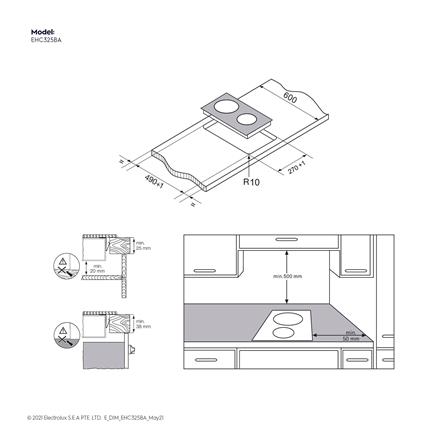 เตาฝัง+เครื่องดูดควัน ELECTROLUX EHC325BA+ECP6541X_7