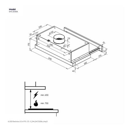 เตาฝัง+เครื่องดูดควัน ELECTROLUX EHC325BA+ECP6541X_6