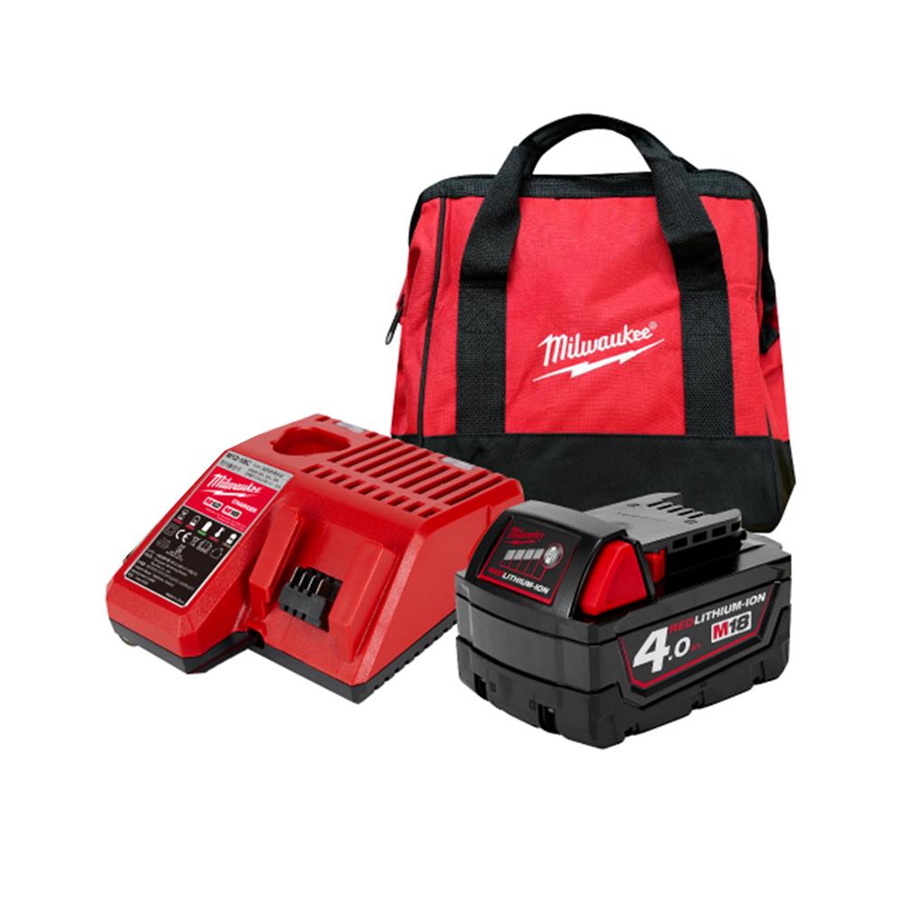 ชุดไขควงกระแทก (พร้อมแบตเตอรี่) MILWAUKEE M18 REDSTART BLIDR-401B